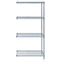 Wire Shelving Add-On Kit, Gray