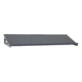 Steel Slanted Shelf, 36 in W x 18 in D x Gray