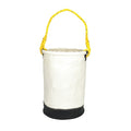 Round Bucket Bag, Off-White, Canvas