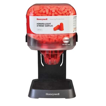 HL400 Earplug Dispenser Refill, Foam, Bullet, 32 dB NRR, Uncorded, 400 Pairs Per Pkg