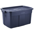 Stack & Nest Storage Tote W/ Lid, 31 gal, 32-1/4 in L x 20-3/8 in W x 16-3/4 in H, LDPE