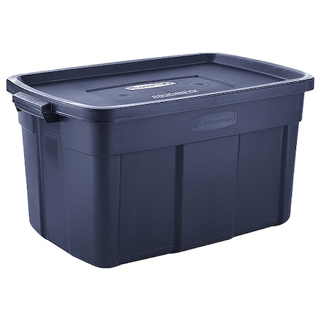Stack & Nest Storage Tote W/ Lid, 31 gal, 32-1/4 in L x 20-3/8 in W x 16-3/4 in H, LDPE