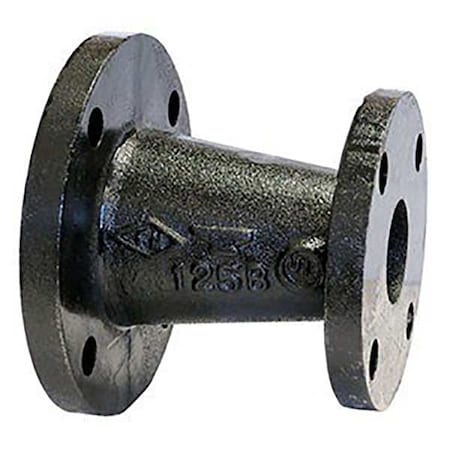 Concentric Reducer Coupling Concentric Reducer, 4"" x 5"" Pipe, Flanged, Cast Iron, Class 125