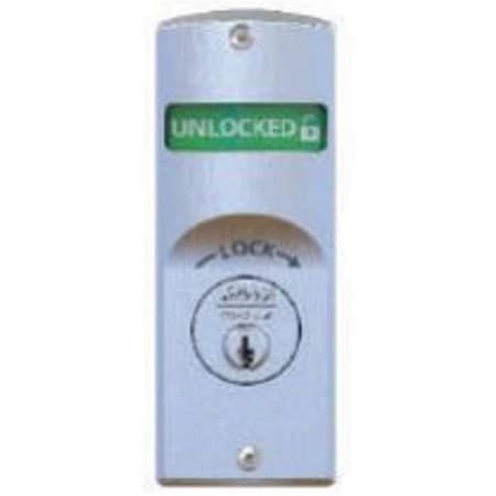 Indicator Exit Trim, Mortise, Satin Chrome