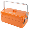 Cantilever Tool Box, Aluminum, Orange, 18 in W x 9 in D x 9-1/2 in H