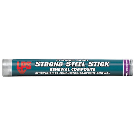 Putty, 4 oz Container Size, Tube, Strong Steel, Dark Gray