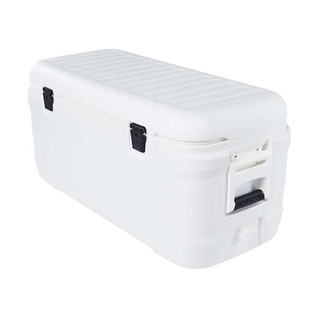 Cooler, 120 qt, White, Plastic