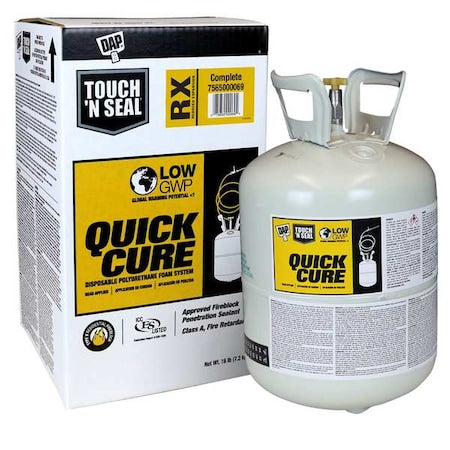 Spray Foam Sealant, 16 lb, Cylinder, Cream, RX