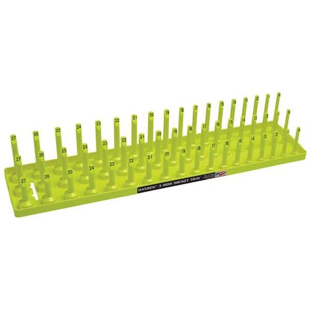 SocketTray, Yellow, Plastic, 311/16in, 1PK