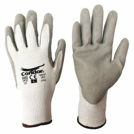 Cut-resistant glove, Cut Level A2 , Polyurethane , Smooth , L 1 PR