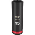 15mm SHOCKWAVE Impact Duty 3/8 in. Drive Deep Well 6 Point Impact Socket