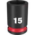 15mm SHOCKWAVE Impact Duty 3/8 in. Drive Standard 6 Point Impact Socket