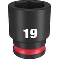 19mm SHOCKWAVE Impact Duty 3/8 in. Drive Standard 6 Point Impact Socket