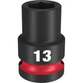 13mm SHOCKWAVE Impact Duty 1/2 in. Drive Standard 6 Point Impact Socket