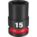 15mm SHOCKWAVE Impact Duty 1/2 in. Drive Standard 6 Point Impact Socket