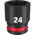 24mm SHOCKWAVE Impact Duty 1/2 in. Drive Standard 6 Point Impact Socket