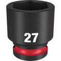 27mm SHOCKWAVE Impact Duty 1/2 in. Drive Standard 6 Point Impact Socket
