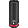 21mm SHOCKWAVE Impact Duty 1/2 in. Drive Deep Well 6 Point Impact Socket