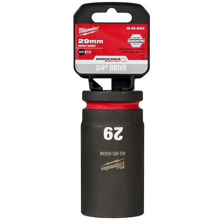 29mm SHOCKWAVE Impact Duty 3/4 in. Drive Deep Well 6 Point Impact Socket