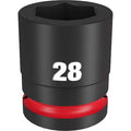 28mm SHOCKWAVE Impact Duty 3/4 in. Drive Standard 6 Point Impact Socket