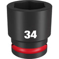 34mm SHOCKWAVE Impact Duty 3/4 in. Drive Standard 6 Point Impact Socket