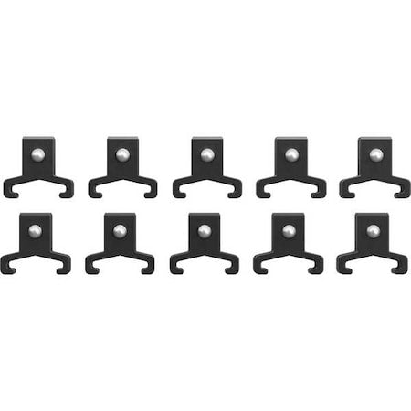 Socket Rail Clip, Blk, Drive Size1/2", PK10