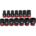 14 pc. SHOCKWAVE Impact Duty 3/8 in. Drive Metric Standard 6 Point Socket Set