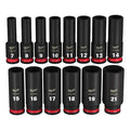 14 pc. SHOCKWAVE Impact Duty 3/8 in. Drive Metric Deep Well 6 Point Socket Set
