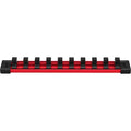 SocketRail, Blk, Red, Plastic, 1313/16in, 1PK