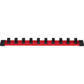 SocketRail, Blk, Red, Plastic, 1313/16in, 1PK