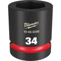 34mm SHOCKWAVE Impact Duty 1 in. Drive Standard 6 Point Impact Socket
