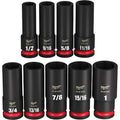 9 pc. SHOCKWAVE Impact Duty 1/2 in. Drive SAE Deep Well 6 Point Socket Set