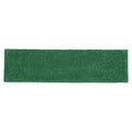 Flat Mop Pad, Clip-On Connection, Green, Microfiber