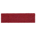 Flat Mop Pad, Clip-On Connection, Red, Microfiber