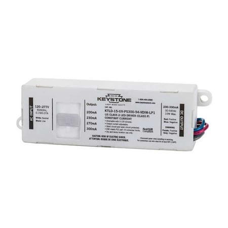 LED Driver, 0-10V, 4-1/2 in - L, 1PK
