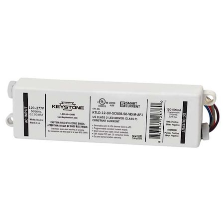 LED Driver, 0-10V, 5-9/16 in - L, 1PK