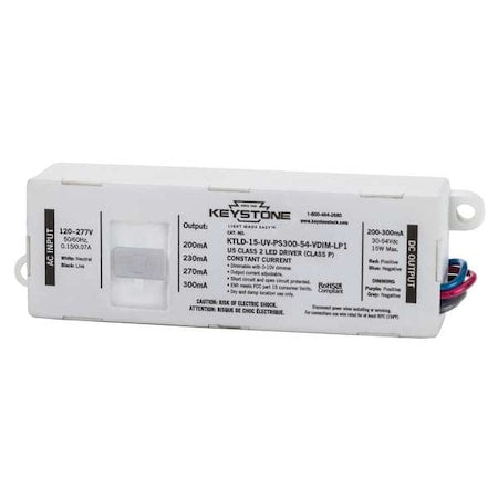 LED Driver, 0-10V, 9-1/2 in - L, 1PK