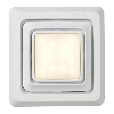 LED Lighted Grille, 9 3/4In, Plastic, White