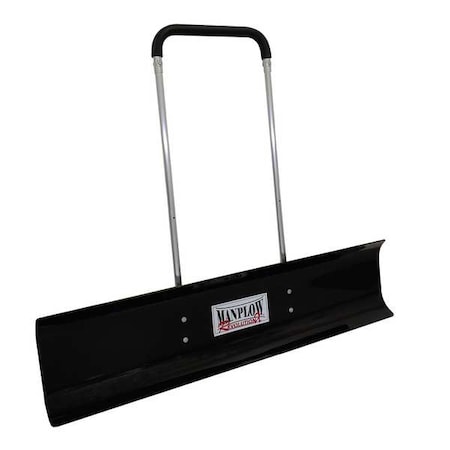 Snow Pusher, 60 in W x Plastic Blade, 50 in L Aluminum Handle