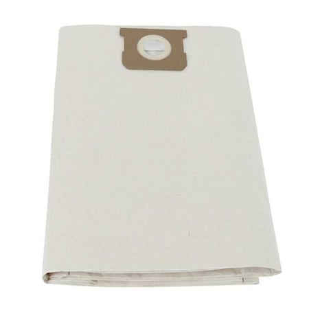 Vacuum Bags, Fits Dayton Vacuum Brand, Dry, Paper, 2-Ply, Std, 61HW10, 5 PK