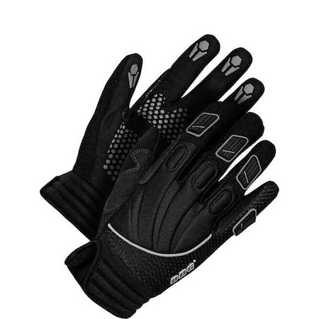 X-Site Mechanics Gloves, Synthetic Leather Palm, Neoprene Back, S, Black