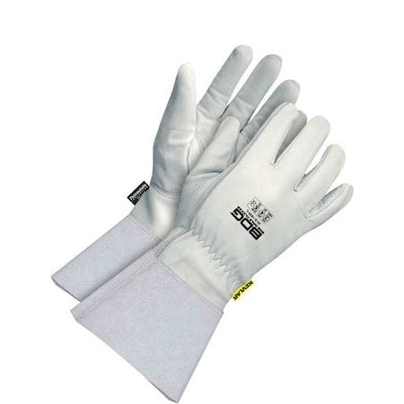 Cut-Resistant Leather Gloves, Cut Level A4 , Uncoated , M 1 PR
