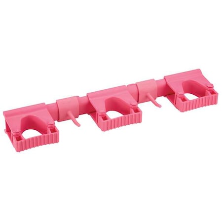 Tool Wall Bracket, 16 1/2 in L, Pink