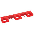 Tool Wall Bracket, 16 1/2 in L, Red