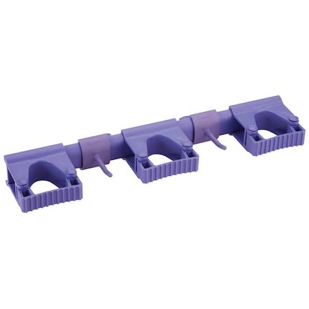 Tool Wall Bracket, 16 1/2 in L, Purple