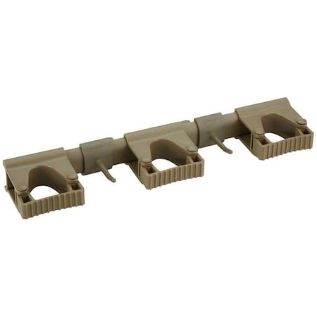 Tool Wall Bracket, 16 1/2 in L, Brown