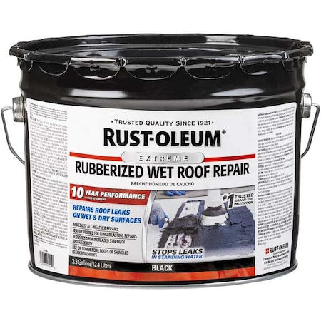 Wet Roof Repair,Black,2.75 gal