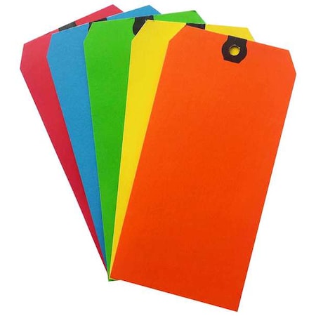 Shipping Tag, Colored, Assorted, PK1000