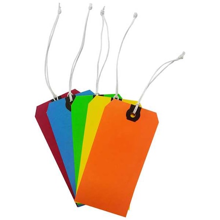 Shipping Tag, Colored, Assorted, PK1000