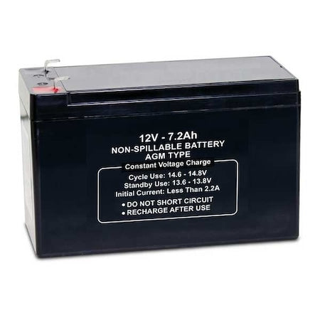 Sealed Lead Acid Battery, 12V, 7.2Ah, AGM